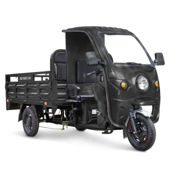 Грузовой электротрицикл Rutrike D4 NEXT КАБИНА 1800 72V 1500W Черный